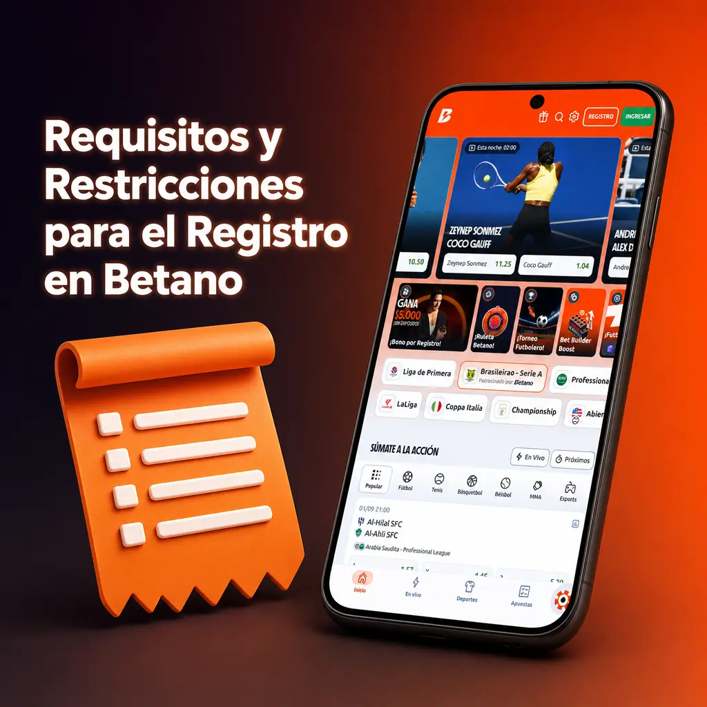 Requisitos y Restricciones para el Registro en Betano