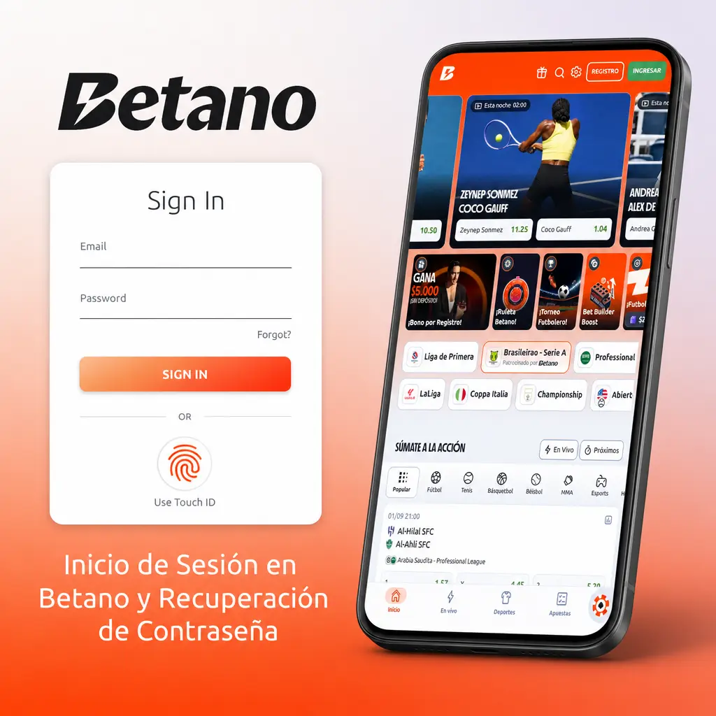 Inicio de Sesión en Betano y Recuperación de Contraseña