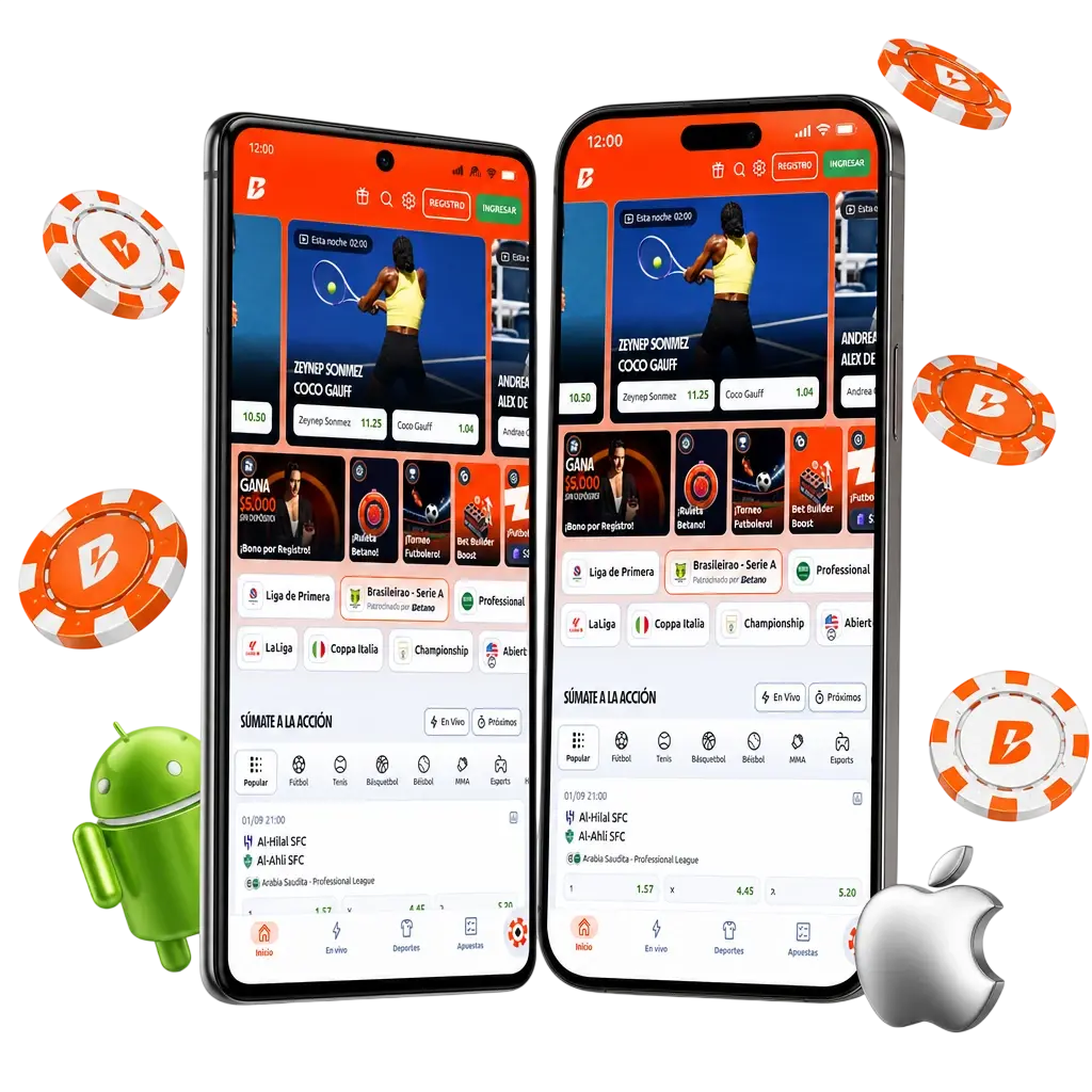 Descarga la app de Betano para Android (APK) e iOS en Chile