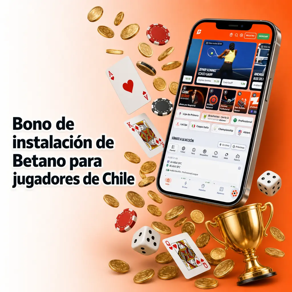 Bono de instalación de Betano para jugadores de Chile